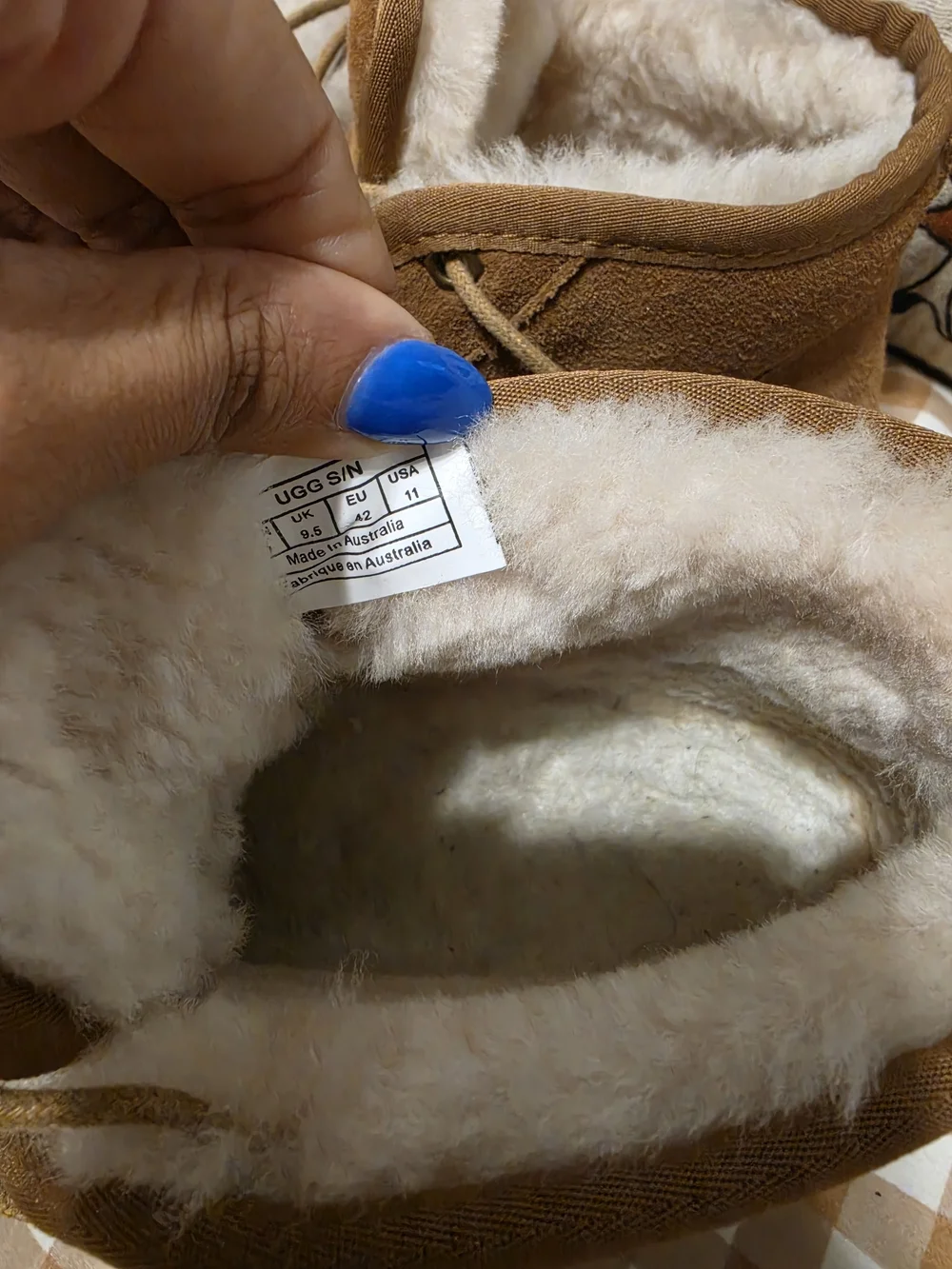 UGG Tan Suede Slip-On Boots